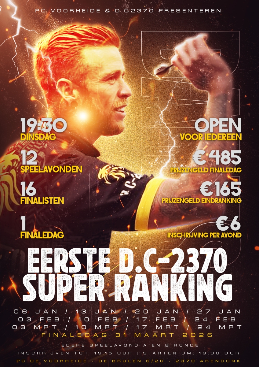 D.C-2370: D.C-2370 Super Ranking #1 - Speeldag 8