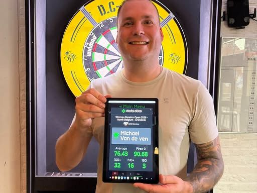 Michael Van De Ven wint de eerste Benelux Open 2026 Pub Qualifier in PC Voorheide!