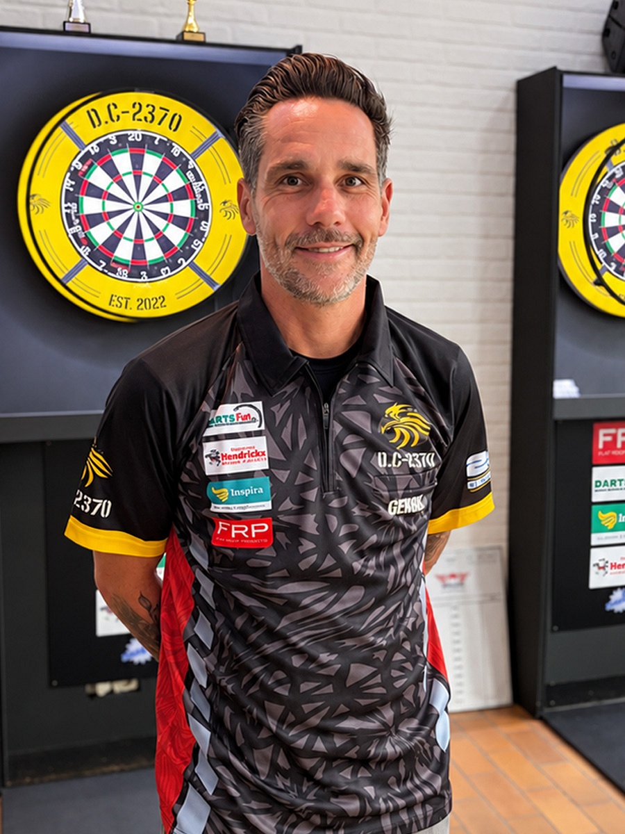 Dartspeler Kevin Evrard